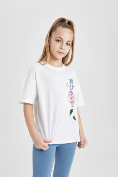 T-shirt à manches courtes Fille