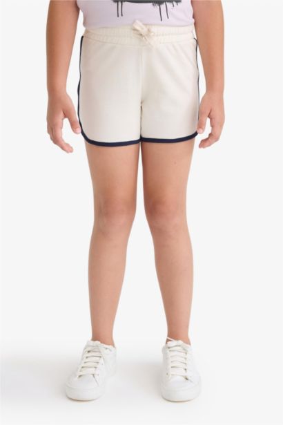 Girl Elastic Waist Basic Shorts