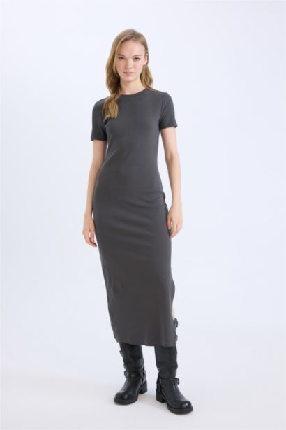 Bodycon Crew Neck Camisole Maxi Dress