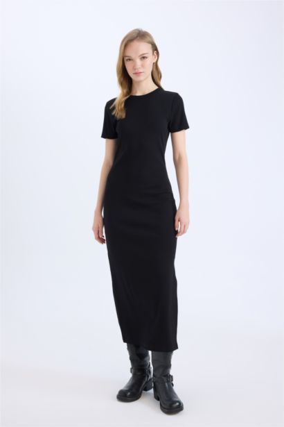 Bodycon Crew Neck Camisole Maxi Dress