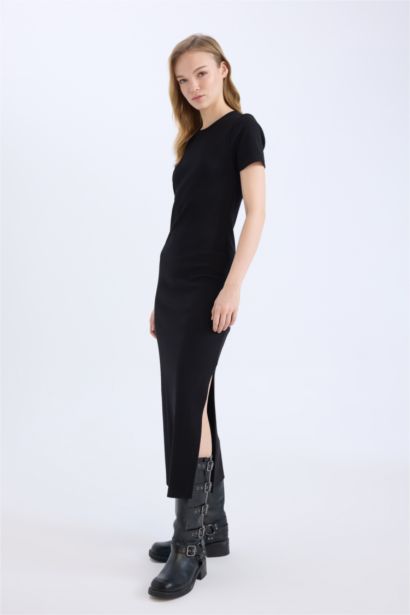 Bodycon Crew Neck Camisole Maxi Dress