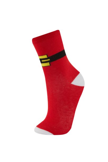 Chaussettes Longues Coton de Noël Pour Garçon - 3 Paires