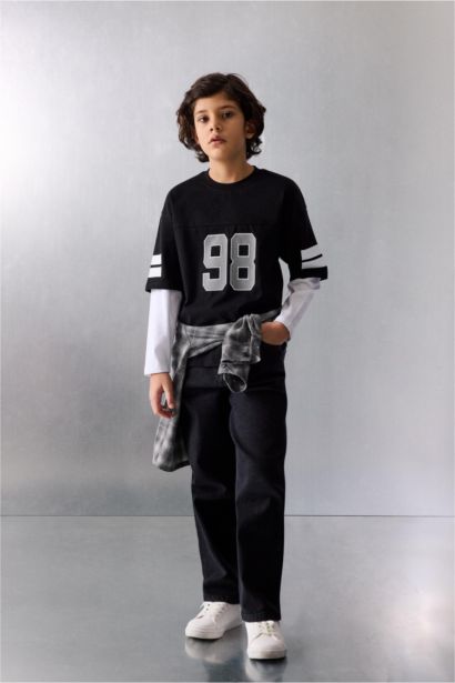 Boy Straight Fit Standard Leg Basic Jeans