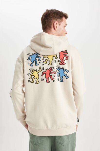Keith Haring Лицензиялық бокси фит бас киімді Свитер