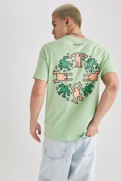 Keith Haring Regular Fit Crew Neck Short Sleeve T-Shirt