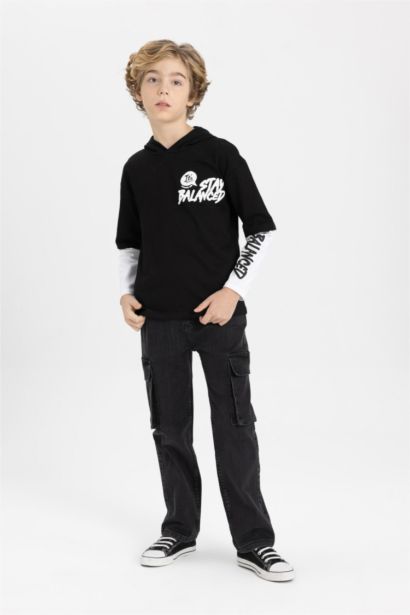 Boy Cargo Fit Jeans
