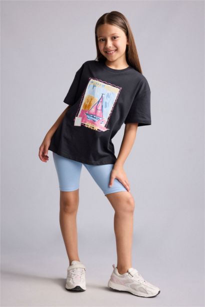 Girl Biker Short Leggings