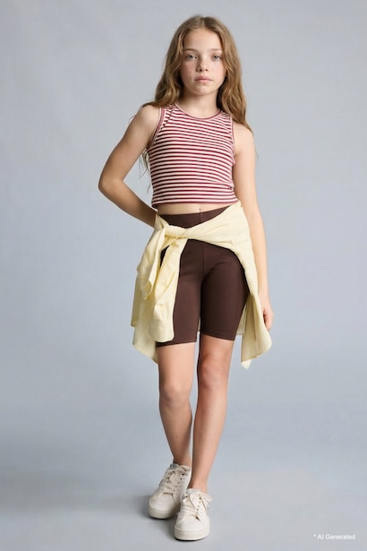 Girl Biker Short Leggings