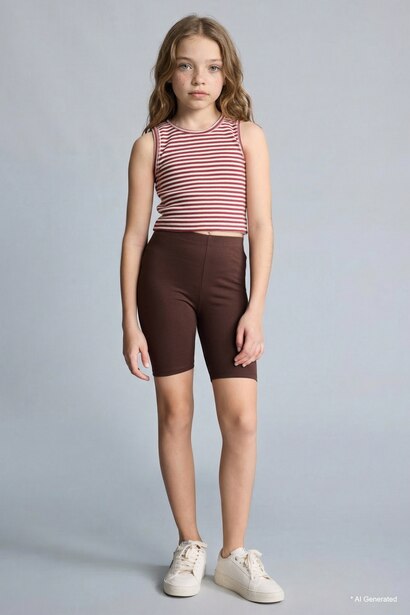 Girl Biker Short Leggings