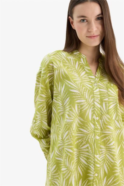Relax Fit Printed Long Sleeve Tunic