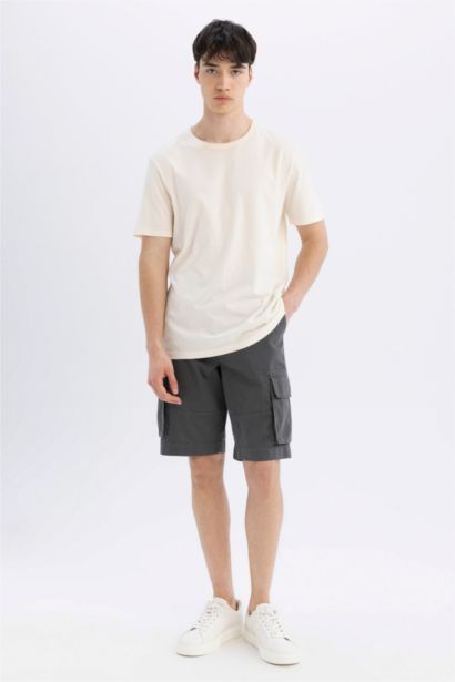 Cargo Fit Gabardine Bermuda