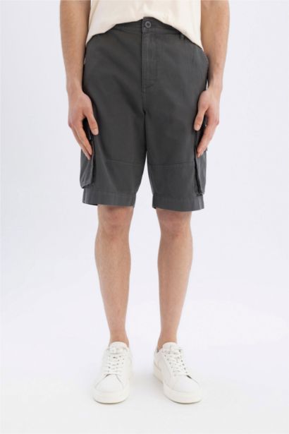 Cargo Fit Gabardine Bermuda