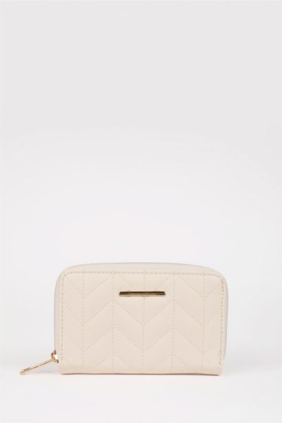 Kadın Kapitone Suni Deri Nakış Cüzdan