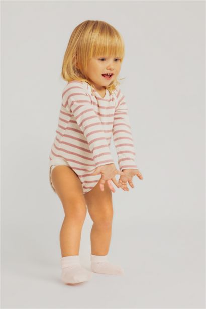 Baby Girl Long Sleeve Snap Body