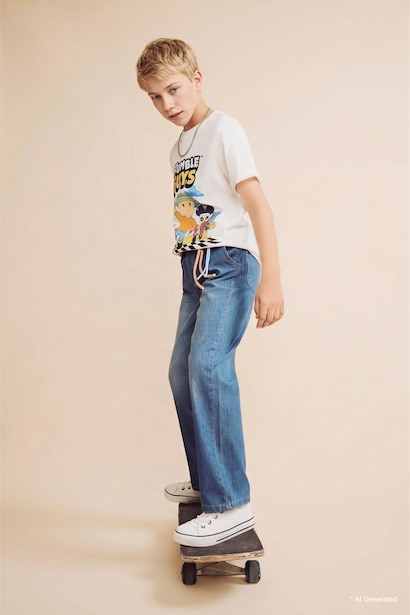 Straight Fit Jean Erkek Çocuk