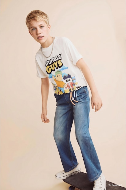 Straight Fit Jean Erkek Çocuk