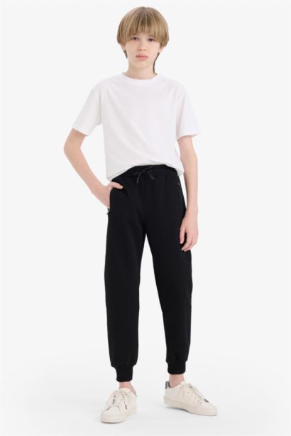 Boy Elastic Leg Pique Sweatpants