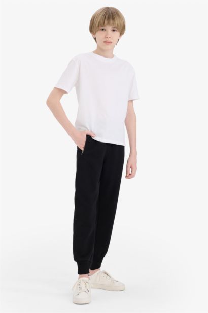 Boy Elastic Leg Pique Sweatpants