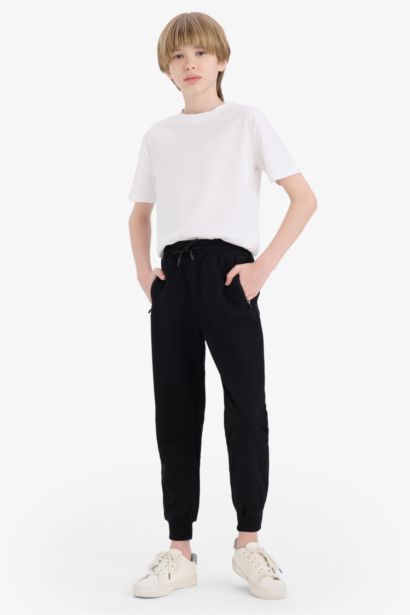 Boy Elastic Leg Pique Sweatpants