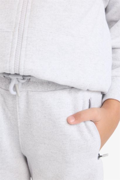 Boy Basic Pique Elastic Waist Sweatpants