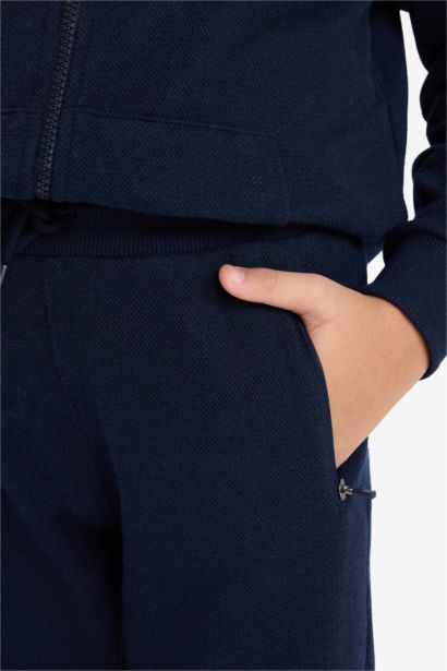 Boy Basic Pique Elastic Waist Sweatpants