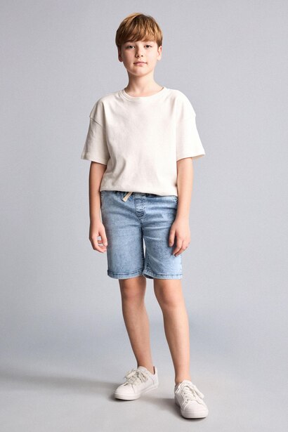 Boy 100% Cotton Denim Shorts