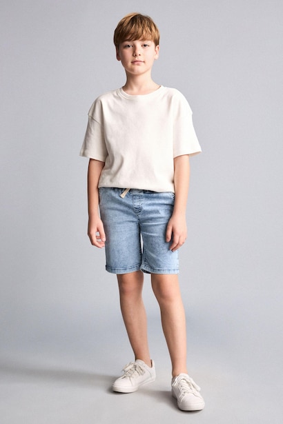 Boy 100% Cotton Denim Shorts