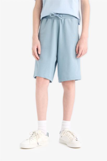 Short Tissu Sweat Fin