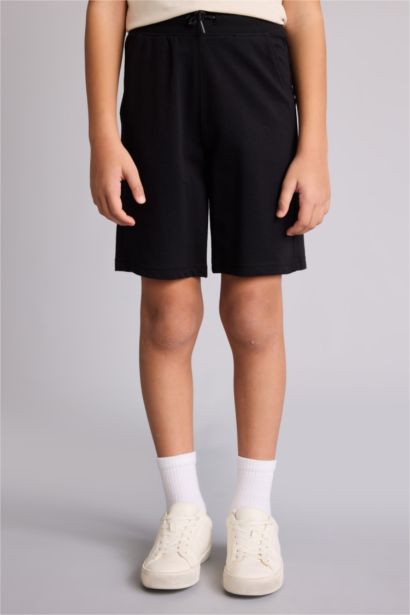 Boy Regular Fit Sweatshirt Fabric Shorts