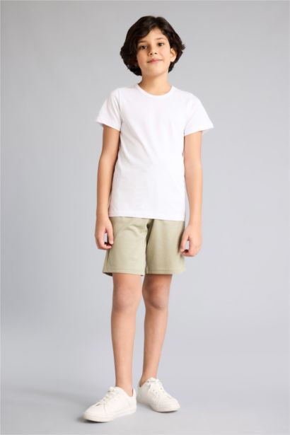 Шорты стандартного кроя из тонкой ткани для мальчиков