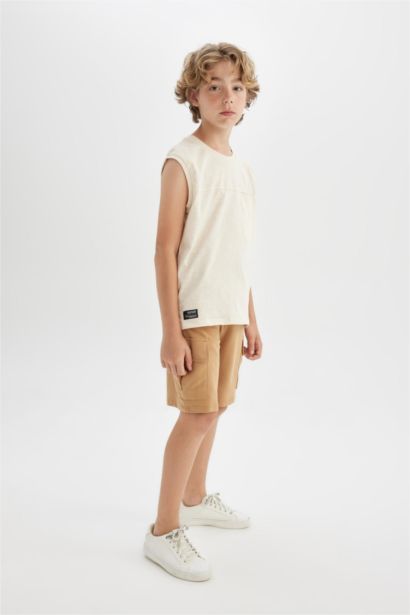 Boy Cargo Pocket Shorts