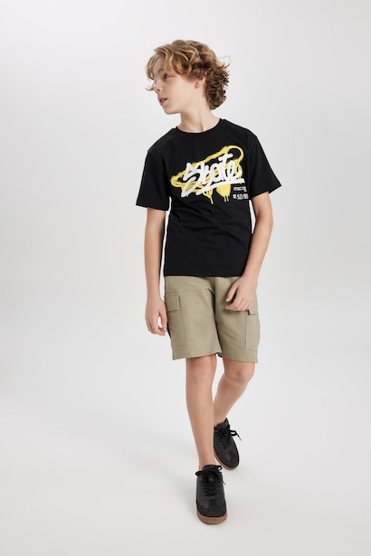 Boy Cargo Pocket Shorts