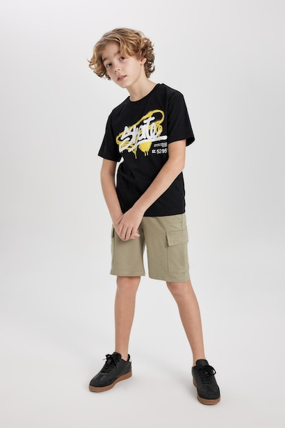 Boy Cargo Pocket Shorts
