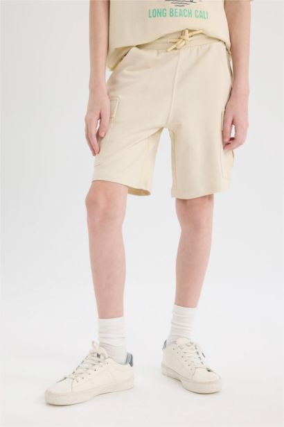 Boy Regular Fit Sweatshirt Fabric Shorts