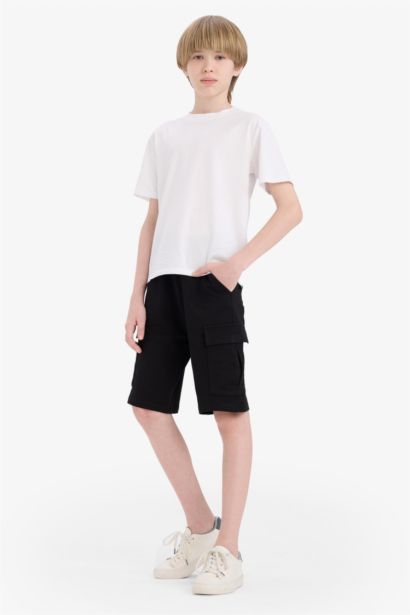 Boy Regular Fit Sweatshirt Fabric Shorts
