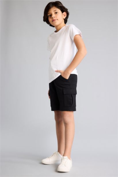 Boy Regular Fit Sweatshirt Fabric Shorts