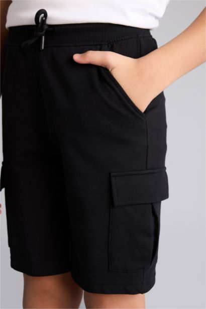 Boy Regular Fit Sweatshirt Fabric Shorts