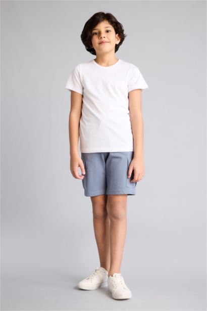 شورت ولادي قماش رقيق قصة عادية