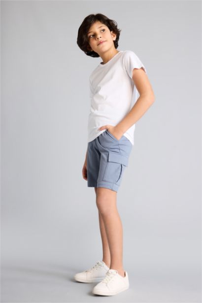 شورت ولادي قماش رقيق قصة عادية