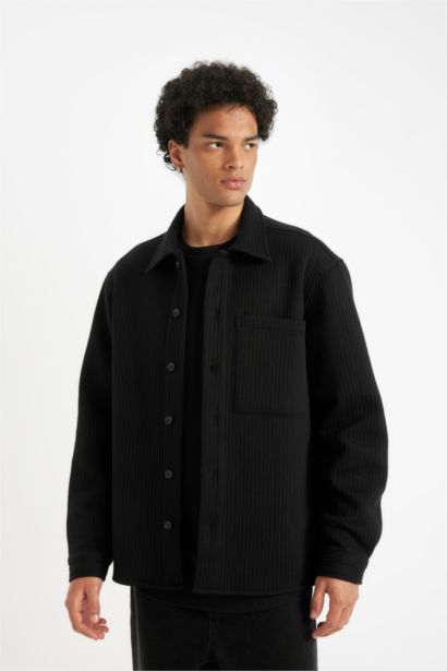 Regular Fit Cotton Basic Long Sleeve Shirt