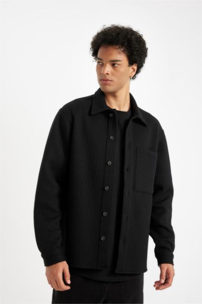 Regular Fit Cotton Basic Long Sleeve Shirt