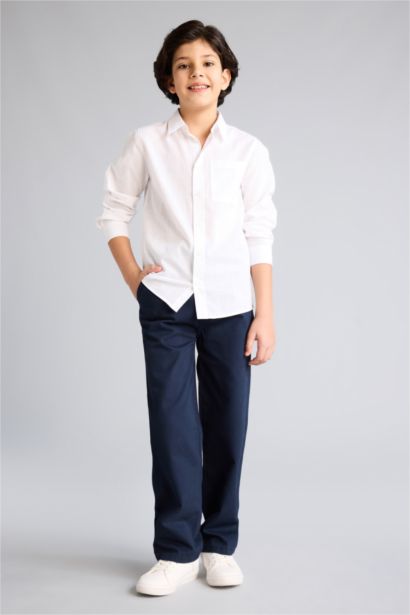 Chemise aspect lin pour garçon