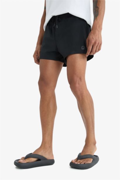 DeFactoFit Andy Printed Flexible Textured Sports Swim Shorts