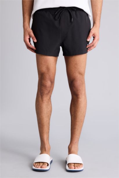 DeFactoFit Andy Printed Flexible Textured Sports Swim Shorts