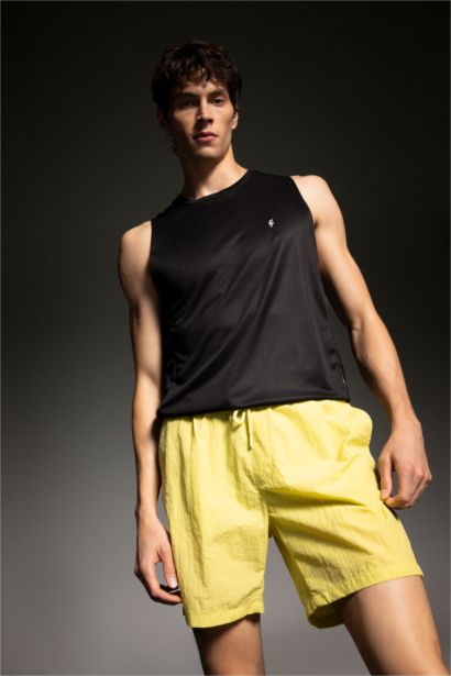 DeFactoFit Regular Fit Printed Short Swim Shorts