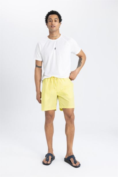 DeFactoFit Regular Fit Printed Short Swim Shorts