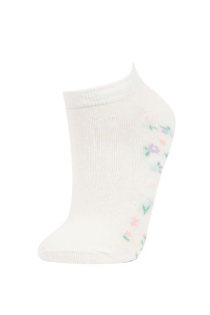Woman Flower 3 piece Short Socks