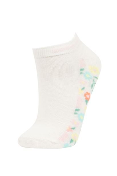 Woman Flower 3 piece Short Socks