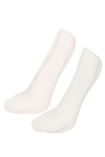 جوارب فلات ألياف نسائي - قطعتين