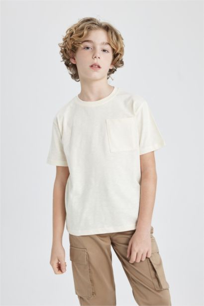 تيشيرت نص ردن قصة عادية بياخة مستديرة